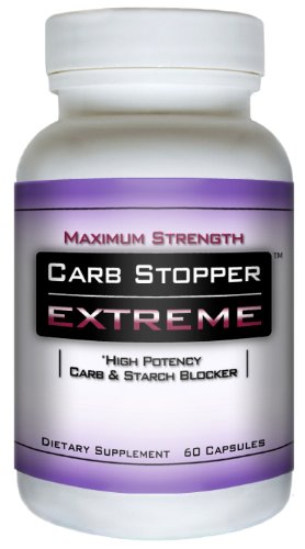 CARB STOPPER EXTREME - Maximum Strength Carbohydrate & Starch Blocker Weight Loss Diet Pills with White Kidney Bean Extract