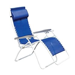 Faulkner XL Recliner Ocean Blue Mesh with Padded Arms