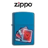 Zippo Lighter Smart Aces, Sapphire