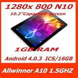 SANEI N10, 10,1-ZOLL-IPS BILDSCHIRM 10 PUNKTE TOUCH-A10 BLUETOOTH, 1GB 16GB DUAL-KAMERAS, 1280X800