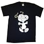 PEANUTS SNOOPY "SILVER FOIL SNOOPY" Navy Blue Licensed Tee