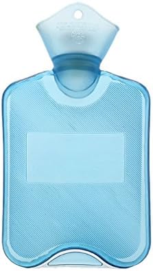 Premium Classic Rubber Hot Water Bottle, Transparent Hot Water Bottle2L/1L/0.75L(Sky Blue)