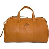 NBA Los Angeles Lakers Pangea Tan Leather Corey Duffel Bag
