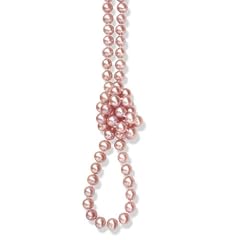 Valero Pearls Valero Classics Damen-Halskette S��wasser-Zuchtperlen flieder ca. 5,5-6,0 mm 120 cm 340231