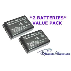 **2 PACK VALUE SET*Ultimate Accessories 1100 Mah JVC BN-V408 BN-V408H BN-V408U BN-V416... by Ultimate Accessories