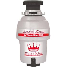 Waste King Legend Series L-3200 3/4 HP Continuous Feed Operation Waste Disposer