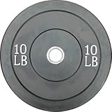 Wright 10 Lb Solid Rubber Bumper Weights - Great  Cross Training & Olympic Lifting - Sold in pairs