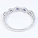EVER FAITH Women's Wedding Jewelry CZ Hollow-out 5 Teardrop Bangle Bracelet Sapphire Color Silver-Tone