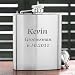 Personalized Stainless Steel Pocket Flask - Wedding Party Design