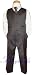 Gino Giovanni Boy Pinstripe Vest Set in Silver From Baby to Teen