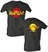 Karate Kid Classic Martial Art Movie Banzai Adult Charcoal T-shirt Image