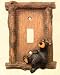 Bearfoots Bear Relaxed Bear Single Switch Plate Cover