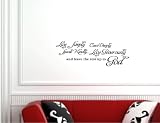 Live simply , care deeply, speak kindly, love generously, and leave the rest up to god Vinyl wall lettering stickers quotes and sayings home art decor decal