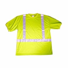 Safety T-Shirt 9485-XLG High Visibility Reflective Stripe Class II Protection X-Large 2 T-shirts per Pack