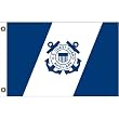 US Coast Guard Auxiliary 1.25x2ft Flag