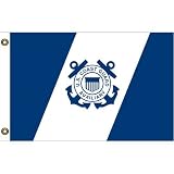 US Coast Guard Auxiliary 1.25x2ft Flag