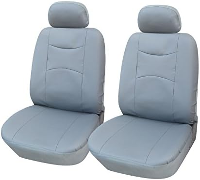 Vinyl 2 Front Car Seat Covers Mitsubishi 859 Gray