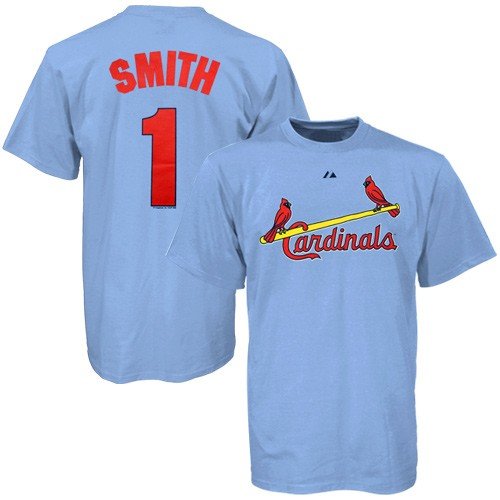 St Louis Cardinals Ozzie Smith Cooperstown Majestic Jersey T-Shirt X-Large