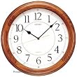 Dark Solid Oak Wall Clock