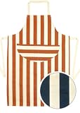 Click for more about Rushbrookes Provencal Adults Navy Apron - Dexam.