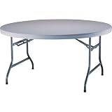 Lifetime 5-Foot Round Table, Set of 4, White Granite 60-Inch Round Molded Top