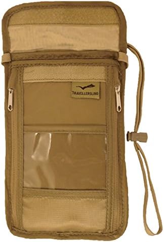 Travellersling Unisex-adult Security Travel Neck Wallet Custom Khaki