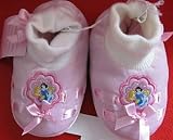 Disney Princess Soft Cozy Pink Slippers, Great for Halloween Costume, Size 7-8