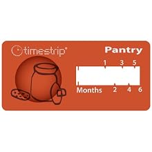 Timestrip 800-096 6 Month Room Temperature Cuisine Time Indicator, Blister on Top