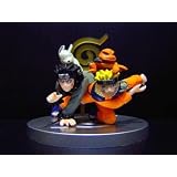 Naruto Konoha Emaki Figure Naruto & Kiba + Pin