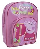 Peppa Pig Girls Pretty Pink Backpack School Bag Rucksack Satchel