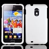For Sprint Samsung Epic 4g Touch D710 Accessory - Rubber White Hard Case Co ....