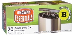 Brawny Essentials 12L Drawstring Step Can Liner