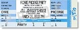 Cool Blue Care Package Ticket Invitations