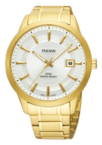 Pulsar Herren-Armbanduhr XL Edinburgh Analog Gelbgold PXH718X1