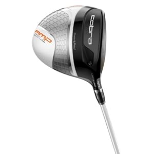 Cobra Men's Amp Cell Driver (Silver, Right Hand, Graphite, Stiff)