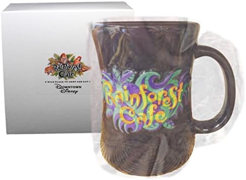 Rainforest Cafe "Cha! Cha!" The Frog Black Ceramic Face Mug