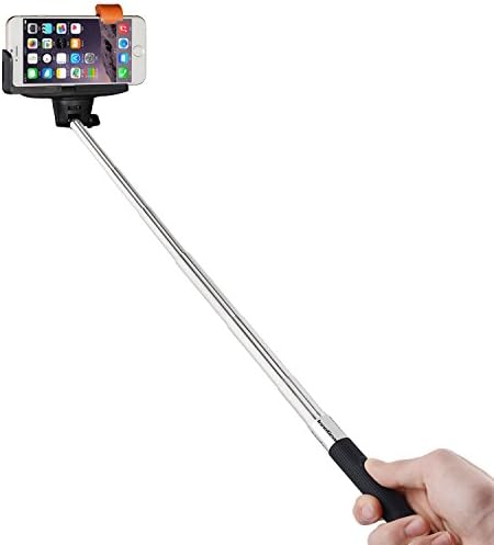 RBTech Selfie Stick Monopod with Wireless Bluetooth Shutter. Extendable 3-in-1 Monopod with Built in Bluetooth Remote Shutter. Comes Complete with Adjustable Phone Holder for iPhone 6, iPhone 6 Plus, iPhone 5 5s 5c, Android, Galaxy. Extends up to 3.5 Feet Long! 100% Money Back Satisfaction Guarantee!