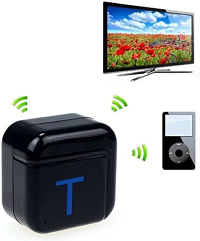 Actpe Portable Wireless Bluetooth A2DP 3.5mm Stereo HiFi Audio Dongle Adapter Music Transmitter for TV, PC, CD Player, iPod, MP3/ MP4