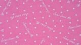 Bubble Gum Pink "Jesus Loves Me" 100% Cotton Flannel Baby Fabric by the Yard Made in U.S.A.