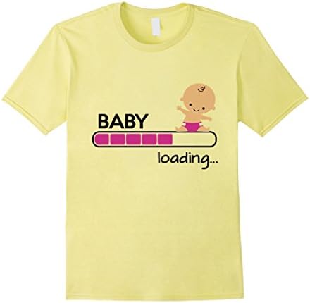Men's Baby Loading Please Wait Maternity Shirt XL Lemon