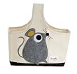 3 Sprouts Organic Caddy Tote Bag, Mouse 3 Sprouts Organic Caddy Tote Bag, Mouse