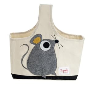 3 Sprouts Organic Caddy Tote Bag, Mouse