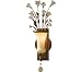 Murray Feiss WB1376GIS Jardin Botanique 1-Light Wall Sconce, Gilded Imperial Silver Finish with Cream Etched Glass and Hand Polished Crystal Accents
