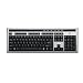 Logitech OEM Ultra X Premium Keyboard USB UK Layout - Silver