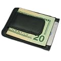 Fine Leather Hand Crafted Mans Man's Mens Men's Mini Wallet Credit Card Holder with Megnetic Money Clip