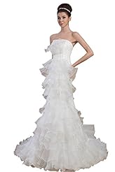 Strapless Backless Applique Beaded Off the Shoulder Satin/Taffeta Evening Dress 