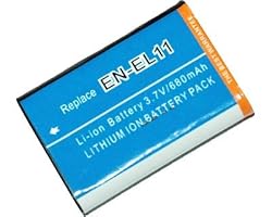Nikon EN-EL11 Li-Ion Battery 3.7V 750mAh High Capacity by Pexell