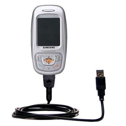 Classic Straight USB Cable for the Samsung SGH-E350 with Power Hot Sync and Charge capabilities - uses Gomadic TipExchange Technology