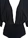 RUIGO Women's Sexy Deep V-neck Bawting Tight Bodysuit Jumpsuit One Piece Leotard (XL, Black)