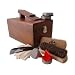 KIWI Shoe Shine Valet with Care Products, Wood Kit